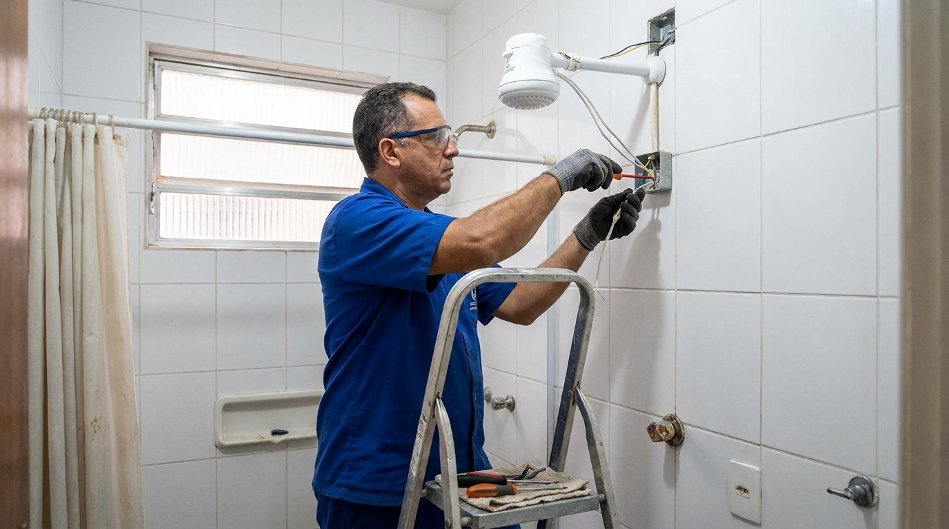 Instalação de Chuveiro Elétrico perto de mim em Gravataí‑RS
