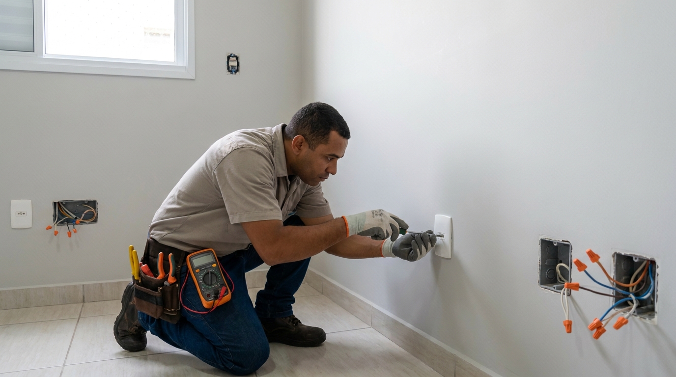 Instalacao de tomada e interruptor em Gravataí‑RS
