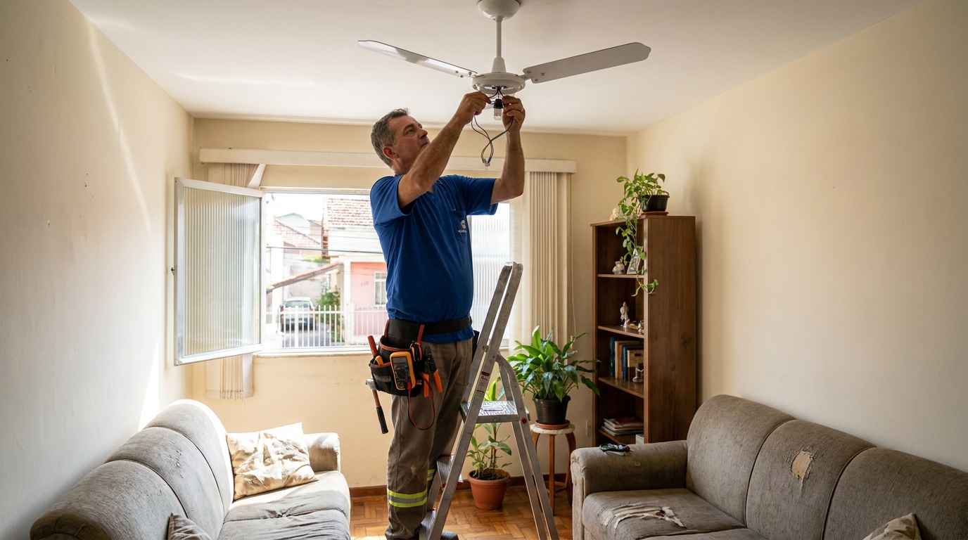 Instalação de Ventilador de Teto perto de mim em Gravataí‑RS