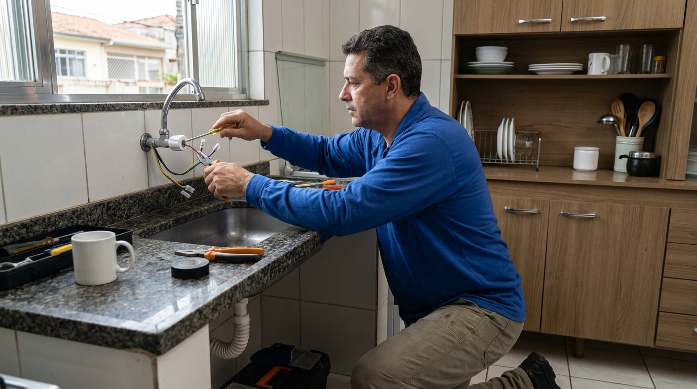 Troca de torneira eletrica em Gravataí‑RS